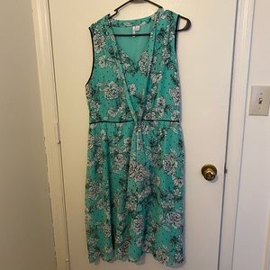 ELLE Mint green floral dress
